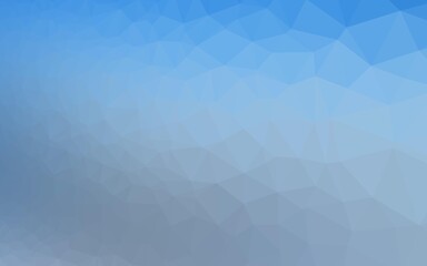 Light BLUE vector shining triangular pattern.