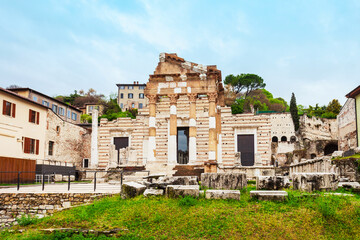 Obraz premium Capitolium in Roman forum, Brescia