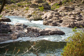 Naklejka na ściany i meble Le Fango (Fangu en corse) est un petit fleuve côtier français de l'île de Corse.