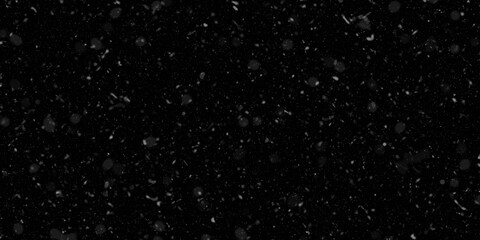 Snow Falling Stock Image In Black Background