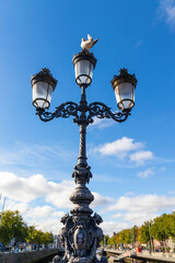 Fototapeta na wymiar Street lamp in Dublin