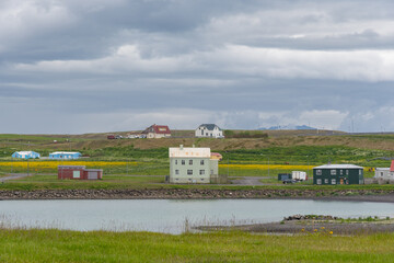 Village of Blonduos in North Iceland