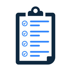 Checklist icon. Vector graphics