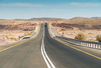 Fototapeta na wymiar Road through the desert