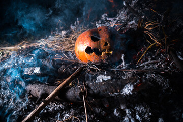 halloween apocalypse orange pumpkin