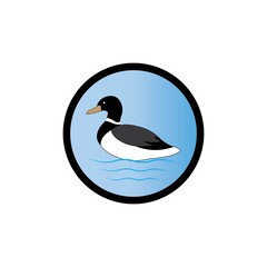 duck logo icon vector