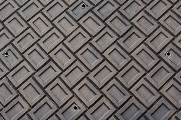 立体的なコンクリートの壁。