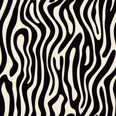 Fototapeta na wymiar Zebra skin textured vector seamless pattern. Zebra print. wallpaper, backgrounds, textile. Africa, Safari, Zebra
