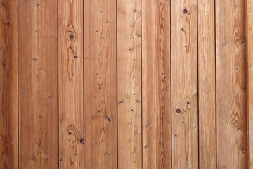 Naklejka premium Wood Background. Brown wood planks wall background.
