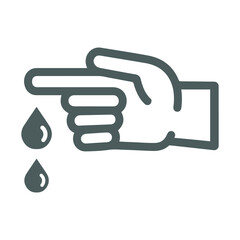 Blood, diabetes, treatment icon. Gray color