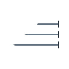 Nails illustration. Electricity, home repair, home renovation concept