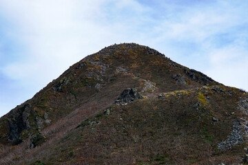 Fototapeta na wymiar Mt. Iwaki in Aomori, 2020.