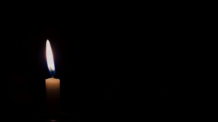 Candle in the dark
