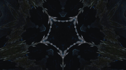 Abstract kaleidoscope background. Beautiful multicolor kaleidoscope texture. Unique kaleidoscope design.