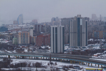 Fototapeta na wymiar Panoramic view of the city