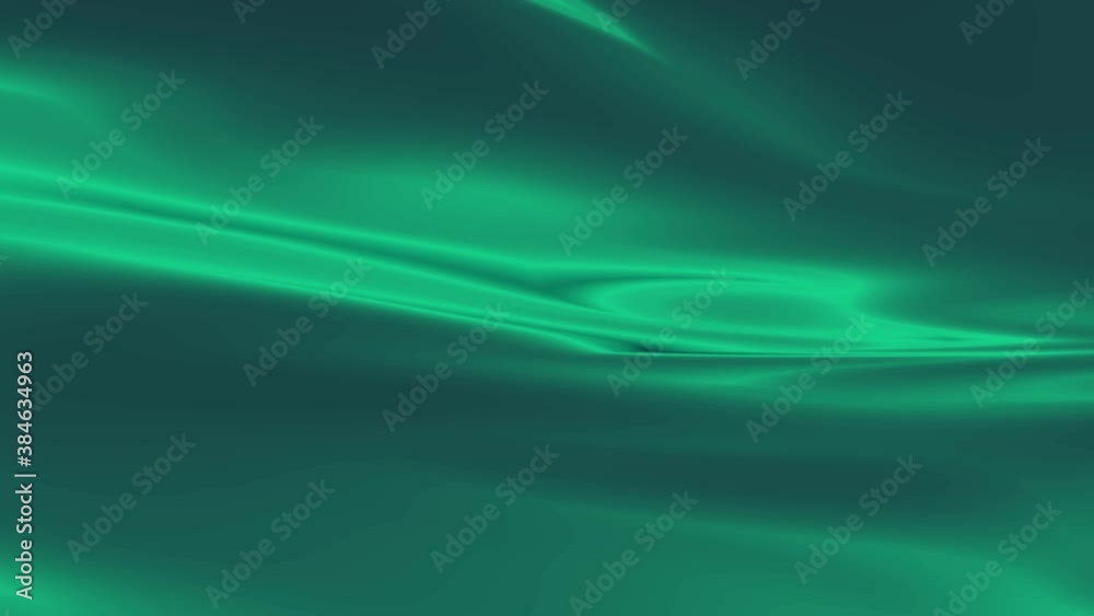 Aufkleber seamless loop of abstract fluid alloy metal liquid water wavy surface. modern retro color aqua green