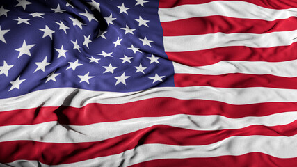 US / American Flag | United States of America | Nation Cover Background - 3D Illustration