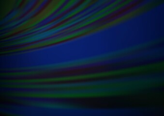 Dark BLUE vector modern bokeh pattern.