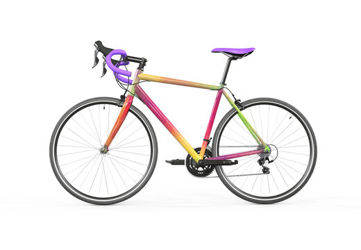 colorful paint bicycle