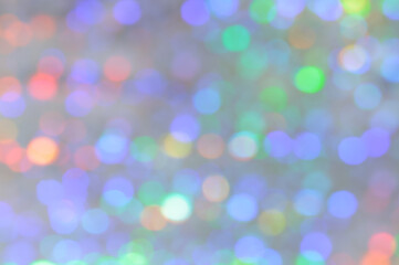 Abstract bokeh rainbow circular. Delicate background for Christmas and New Year