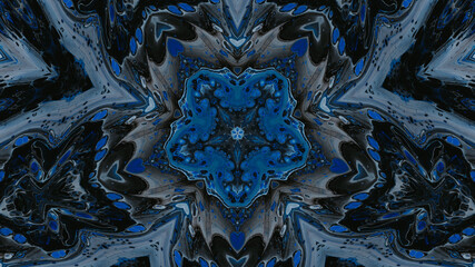 Abstract kaleidoscope background. Beautiful multicolor kaleidoscope texture. Unique kaleidoscope design.