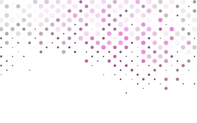 Light Pink, Green vector background with bubbles.