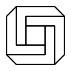 3D impossible square