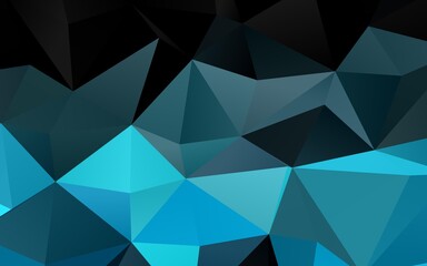 Light BLUE vector polygonal background.
