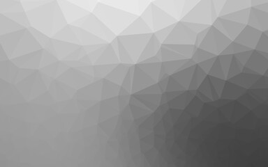Obraz premium Light Silver, Gray vector triangle mosaic cover.