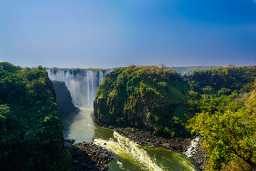 Chutes Victoria (vues de Zambie)
