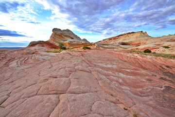 Fototapeta premium White Pocket Rock Formations in the Vermilion Cliffs National Monument in Arizona, USA