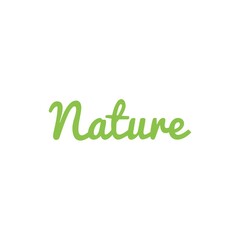 Nature word illustration sign