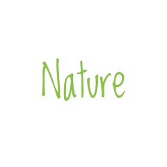 Nature word illustration sign