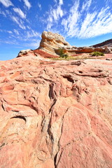 Fototapeta premium White Pocket Rock Formations in the Vermilion Cliffs National Monument in Arizona, USA
