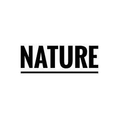 Nature word illustration sign