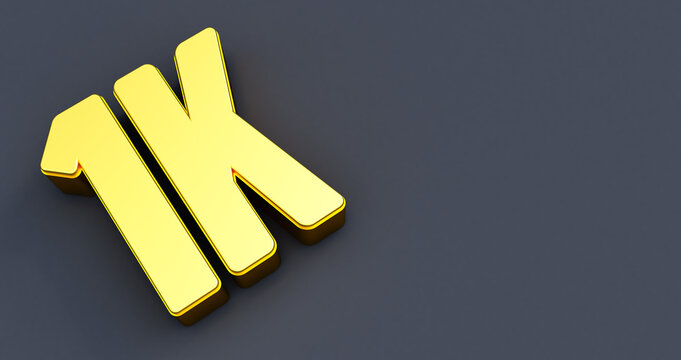 Why 1000 is written as 1K