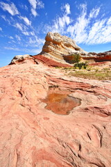 White Pocket Rock Formations in the Vermilion Cliffs National Monument in Arizona, USA