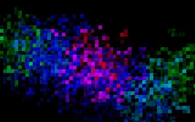 Dark Multicolor, Rainbow vector cover in polygonal style.