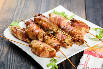 Kofta kebab - skewers of minced meat