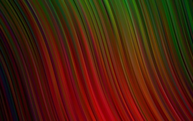 Naklejka premium Dark Green, Red vector pattern with liquid shapes.