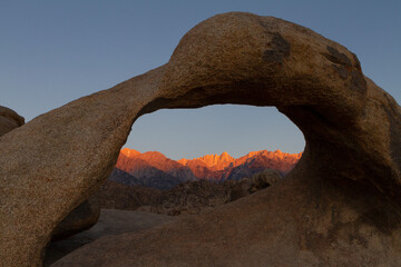 Mt Whitney through Mobius Arch