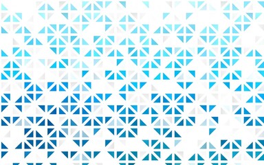 Light BLUE vector seamless texture in triangular style.