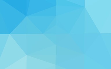 Light BLUE vector abstract polygonal texture.