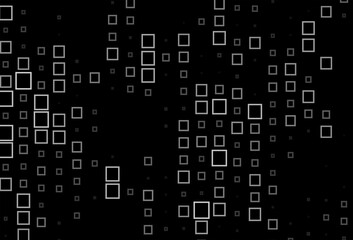 Dark Black vector pattern in square style.