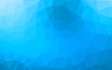 Obraz premium Light BLUE vector triangle mosaic template.