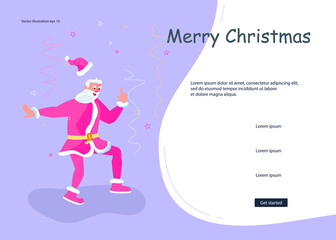 Christmas and New Year Landing webpage