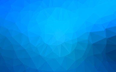 Light BLUE vector triangle mosaic template.