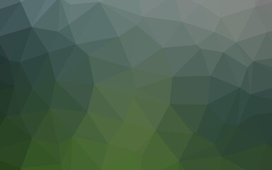 Light Green vector blurry triangle pattern.
