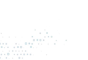 Light Blue, Green vector cover with circles, cubes.