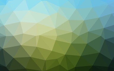Dark Blue, Green vector low poly texture.